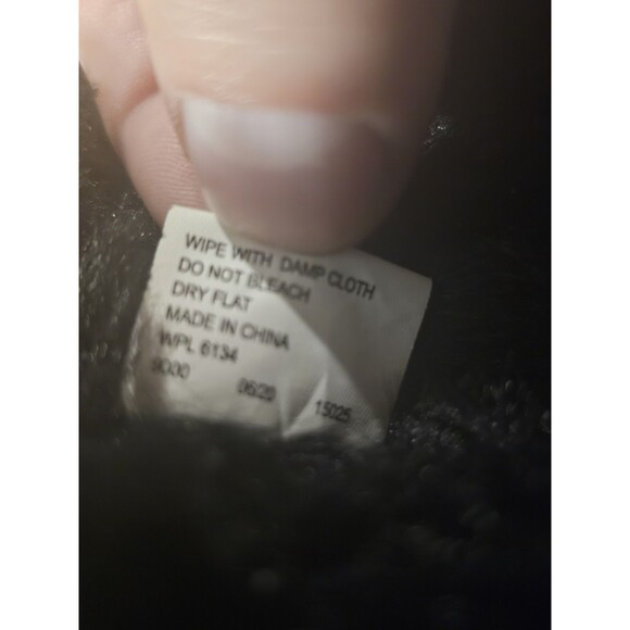 Muk Luks Boots Camila Women Size 9 Black Faux Fur Lined Knit Booties - Picture 11 of 11